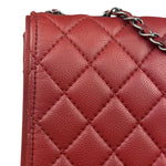 Chanel Red Caviar Leather Maxi Chain Flap Bag 2014