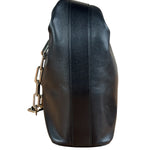 Gucci Black Leather Chain Hobo Bag