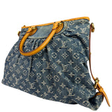 Louis Vuitton Denim/Leather Trim Monogram Neo Cabby Handbag