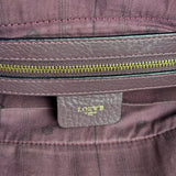 Loewe Purple Leather Ostrich Front 2Way Handbag