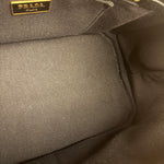 Prada Vintage Black Canvas Canapa Tote
