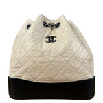 Chanel Beige Gabrielle Quilted Two-Tone Chain Backpack 2018