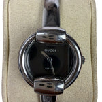 Gucci 1400L Black Dial Bangle Band