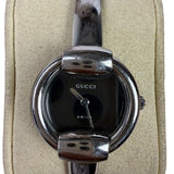 Gucci 1400L Black Dial Bangle Band