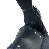 Gucci Vintage Black Horsebit Studded Chain Shoulder Bag