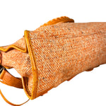 Balenciaga Wool Knit Orange City Bag