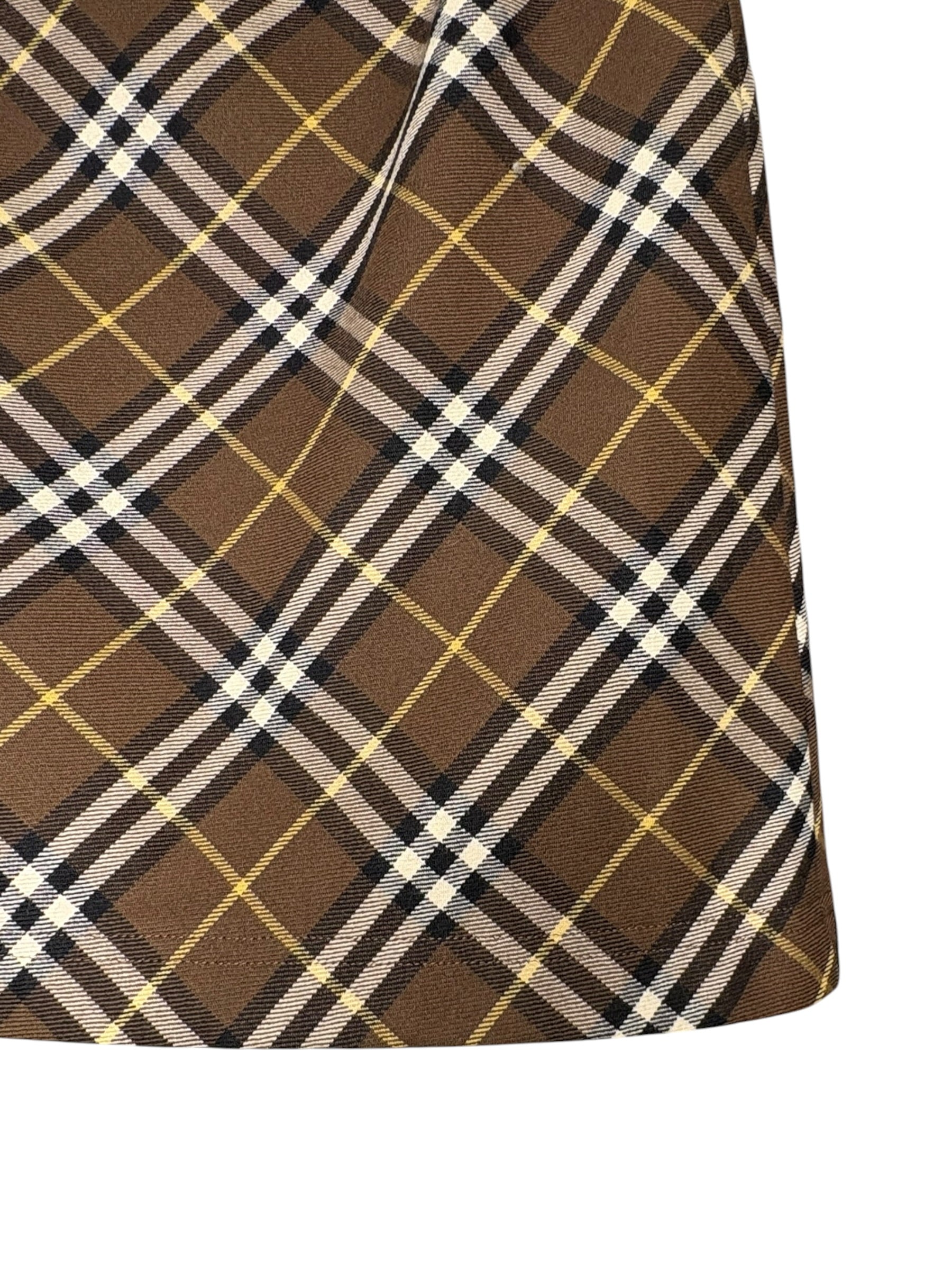 Burberry Vintage Brown Nova Check Skirt