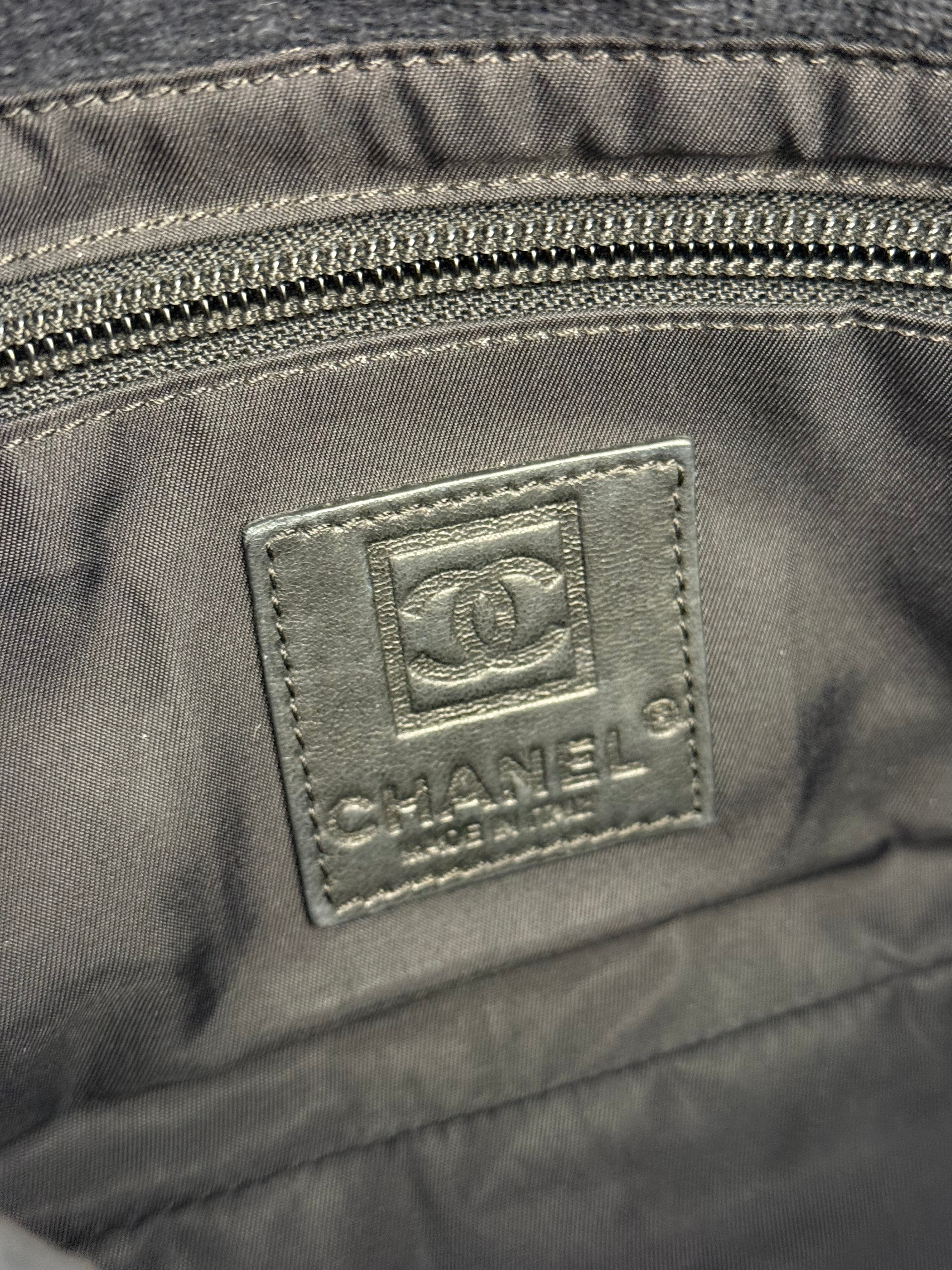 Chanel Sport Line Terrycloth Black Flap Bag 2008