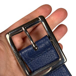 Gucci Navy Monogram GG Belt