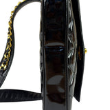 Chanel Black Patent Leather Belt Bag 1995