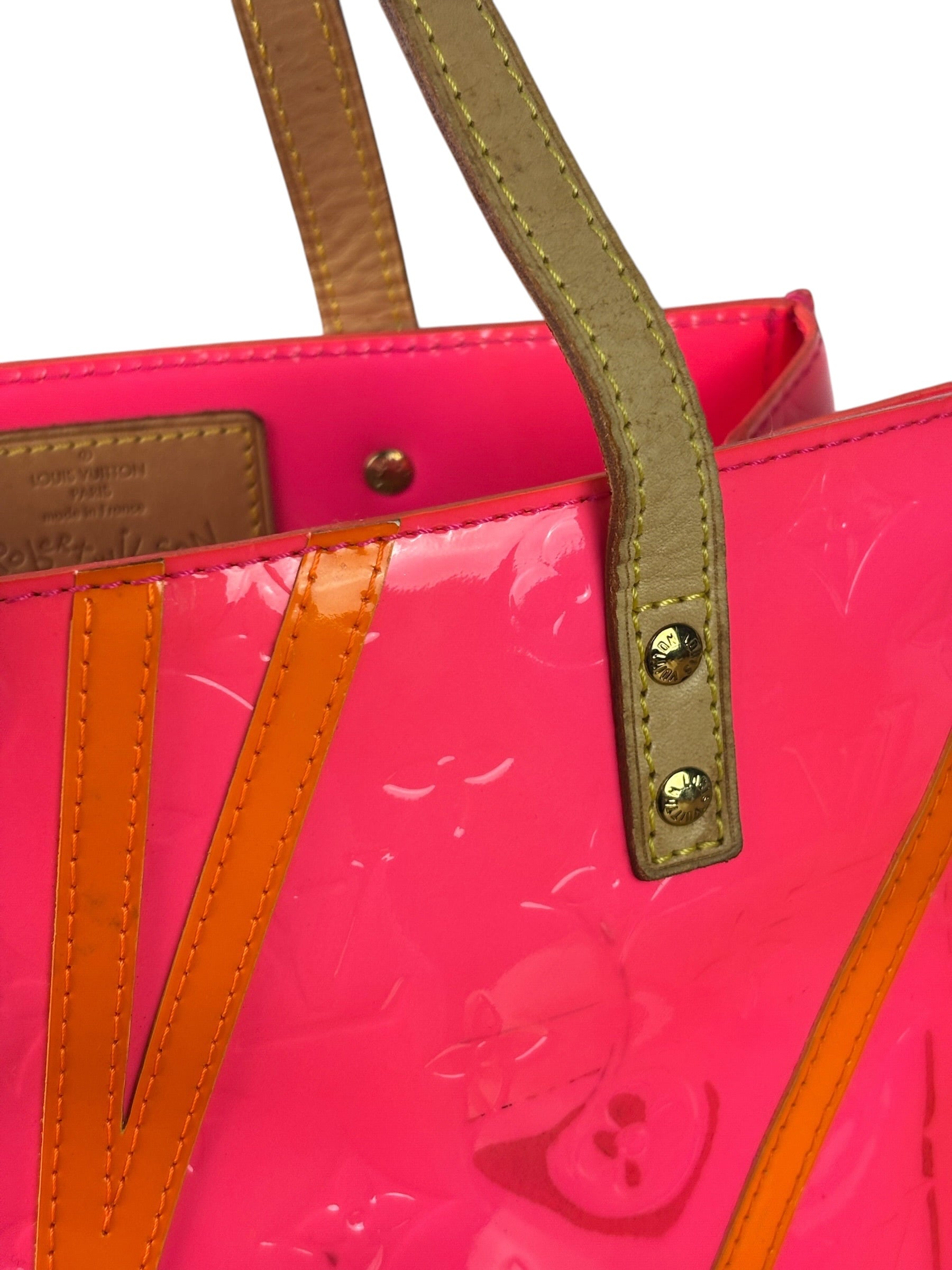 Louis Vuitton x Robert Wilson Fluo Pink Reade Vernis Tote