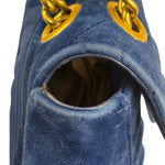 Gucci GG Blue Velvet Marmont Chain Shoulder Bag