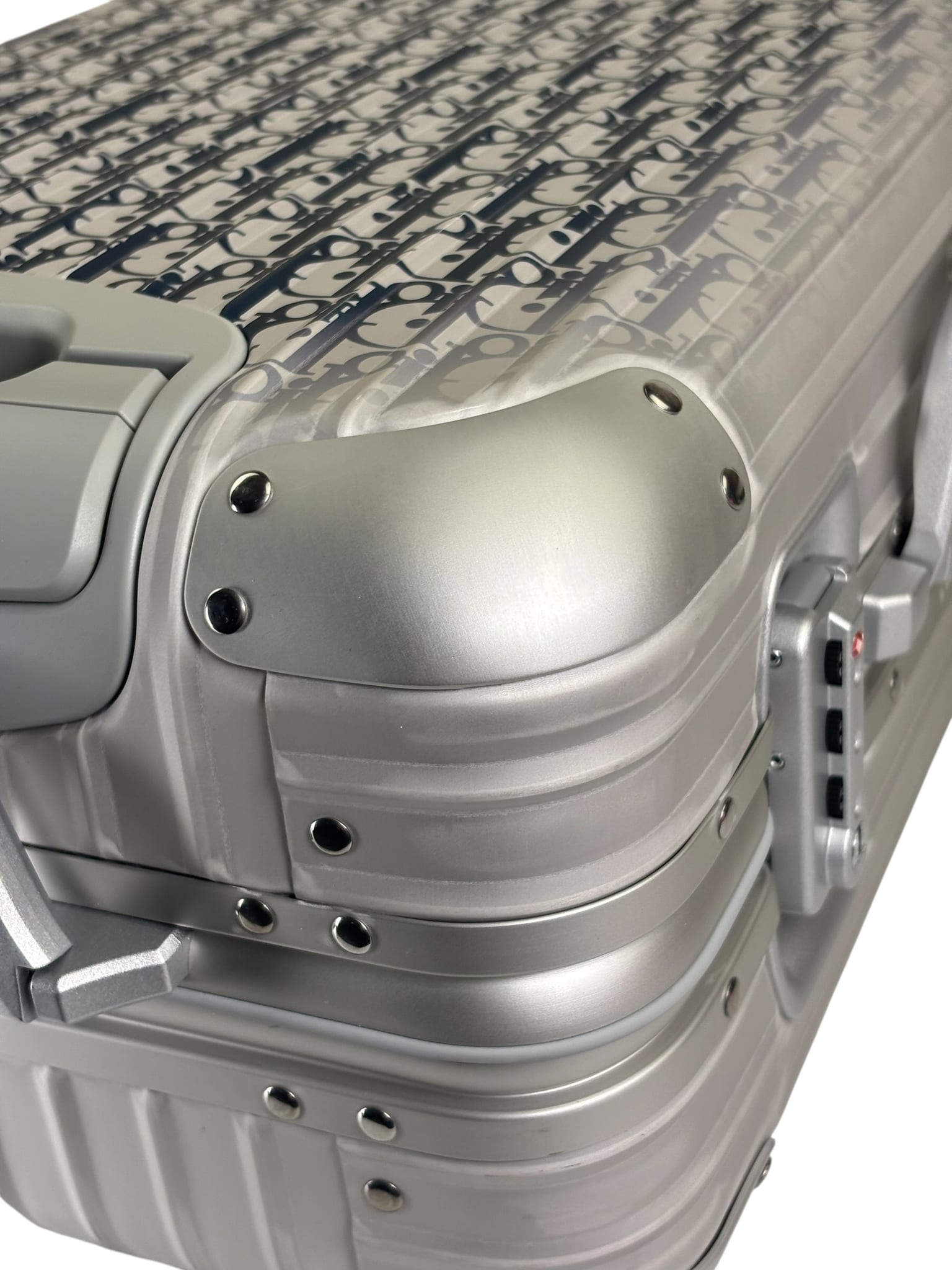 Christian Dior Blue/Silver Trotter Rimowa Suitcase