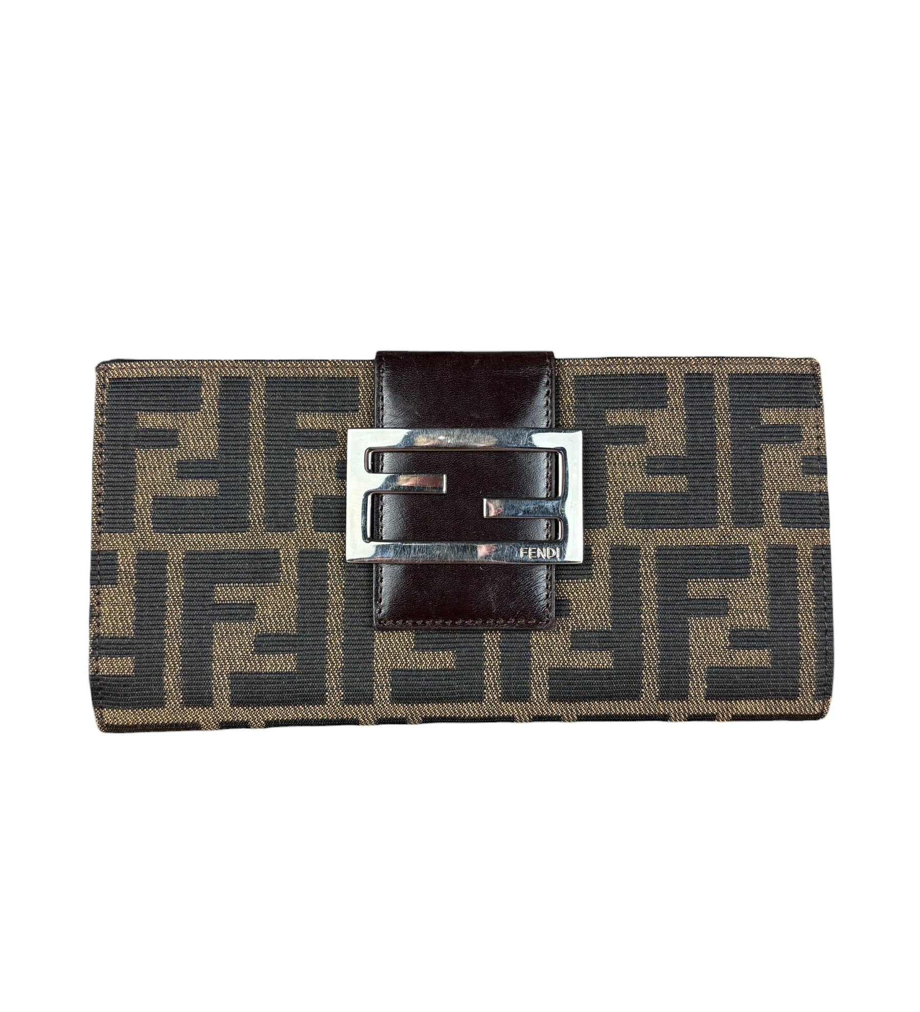 Fendi Vintage Zucca Print Long Wallet