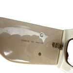 Gucci Large Frame Gold Logo Sunglasses