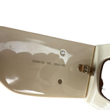 Gucci Large Frame Gold Logo Sunglasses