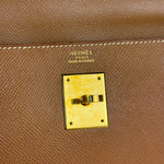 Hermes Kelly 32 Sellier Epsom Gold Handbag 1995