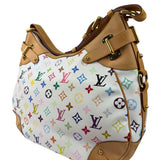 Louis Vuitton White Murakami Greta Hobo Shoulder Bag