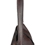 Prada Vintage Brown Leather Cervo Antik Messenger Bag
