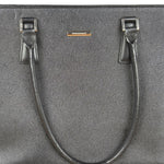 Burberry Black Saffiano Leather Tote Bag