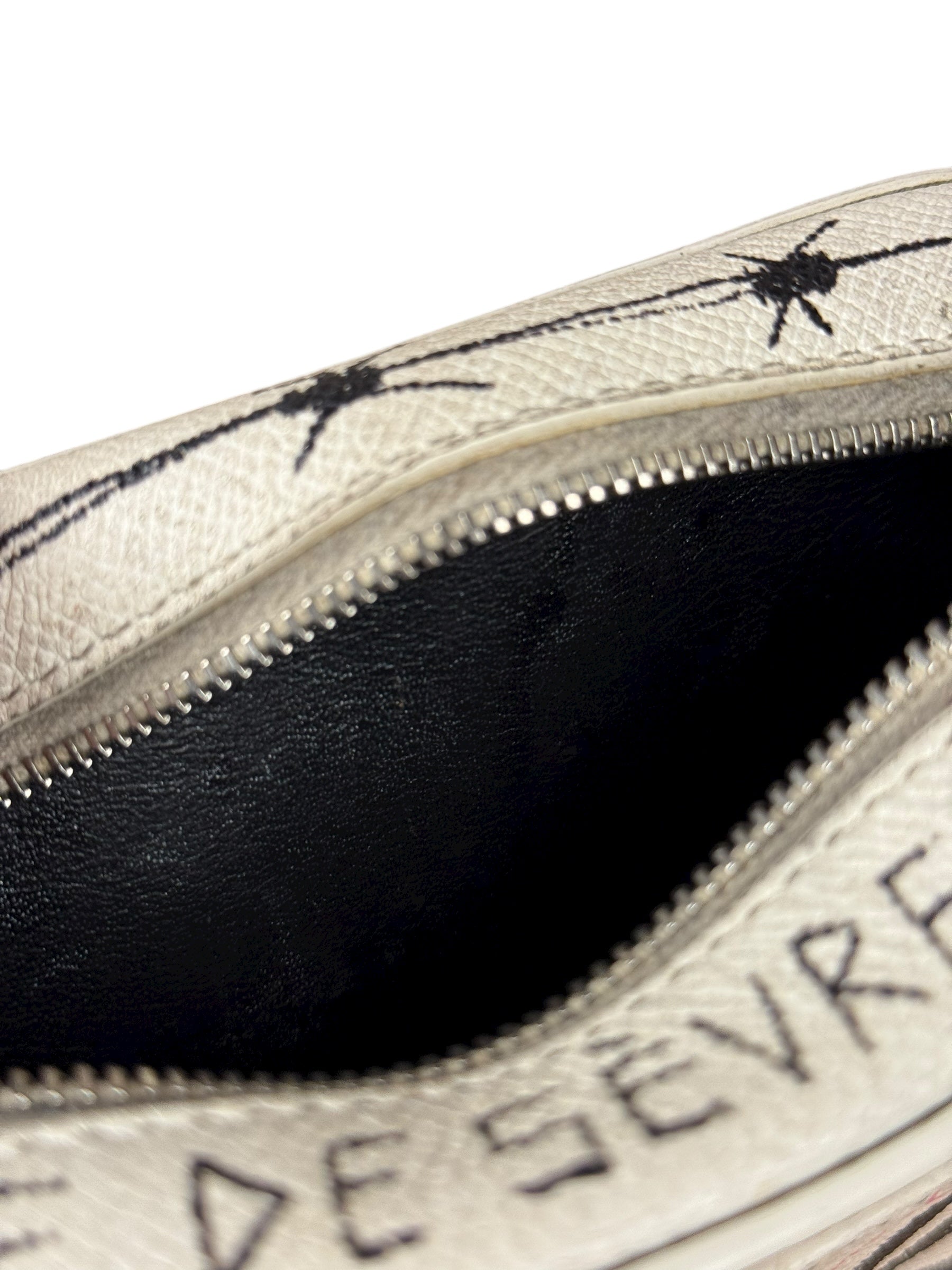 Balenciaga Graffiti Leather Camera Crossbody Bag