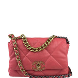 Chanel Pink Quilted Lambskin Flap Bag 2020