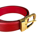 Louis Vuitton Red Epi Leather Belt