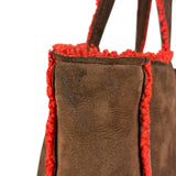 Chanel 1998 Coco Mark Brown Suede Handbag