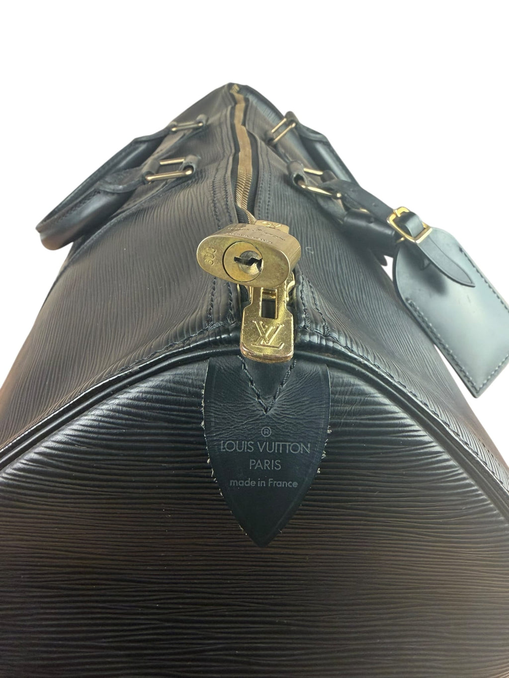 Louis Vuitton Black Epi Leather Keepall 50