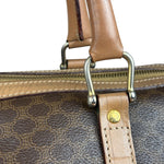 Celine Brown Leather Boston Handbag