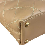 Chanel Vintage Beige Wild Stitch Small Tote Bag 2003