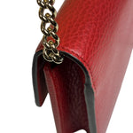 Gucci Red Leather GG Logo Wallet On Chain