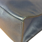 Prada Navy Blue Saffiano Leather Vertical Tote Bag