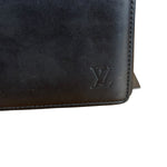 Louis Vuitton Black Leather Bi-Fold Wallet