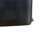 Louis Vuitton Black Leather Bi-Fold Wallet
