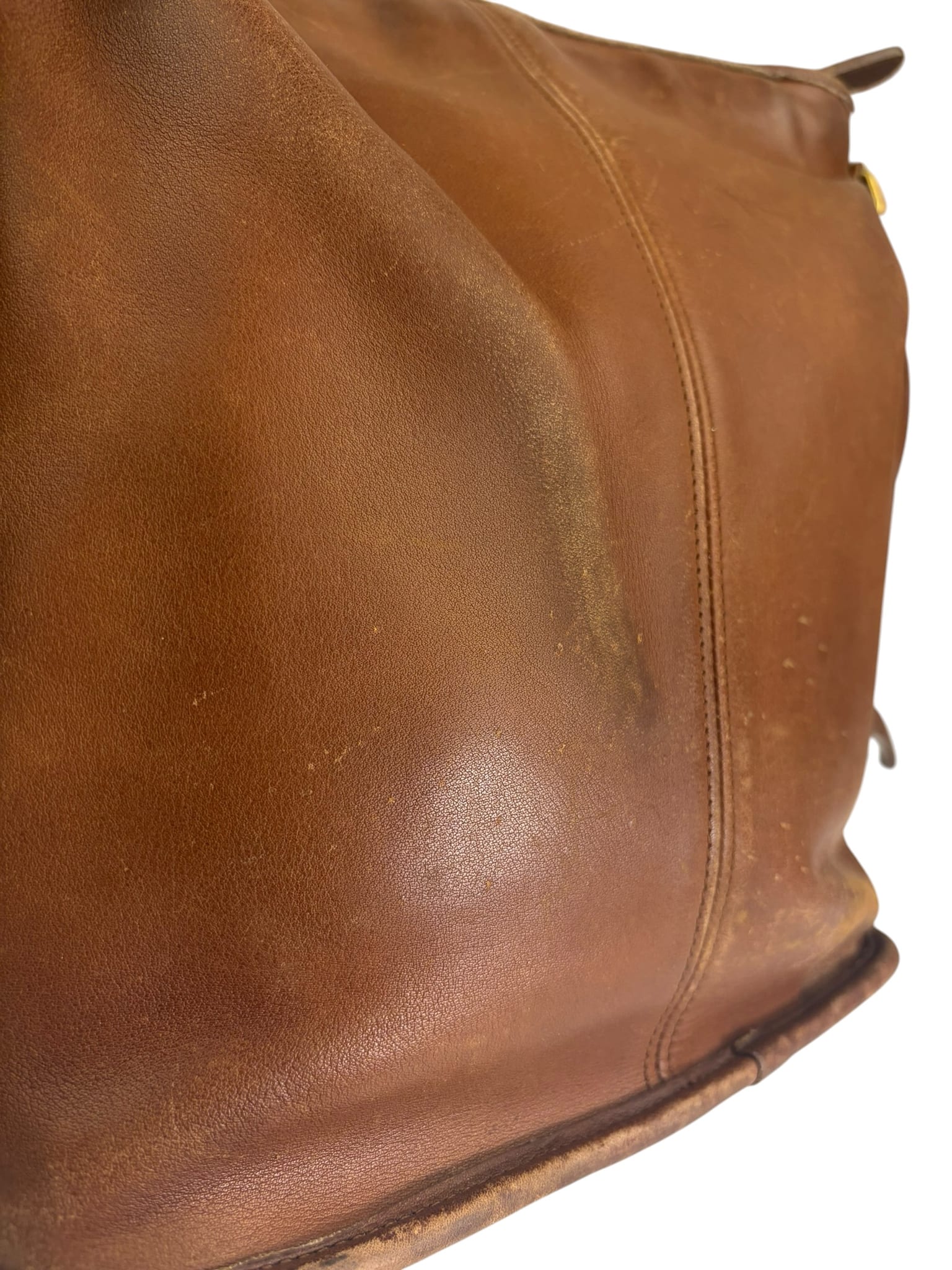 Coach Vintage Brown Leather Legacy Zip Crossbody Bag