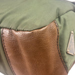 Prada Vintage Green Nylon/Leather Crossbody Bag