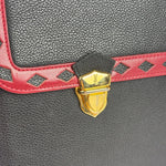 Yves Saint Laurent Vintage Black Leather Briefcase Two-Way Bag