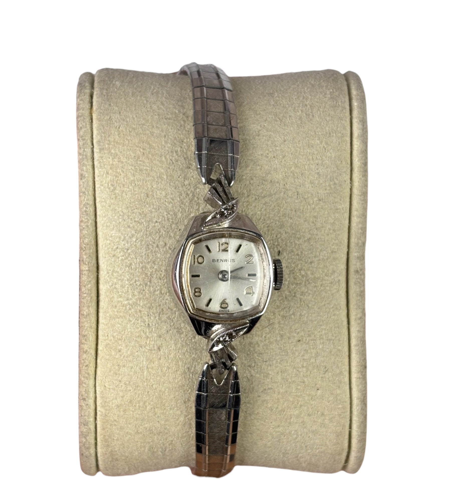 Benrus Vintage Square Dial Silver Band