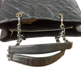 Chanel Black Caviar Quilted Large Shopping Tote 2012