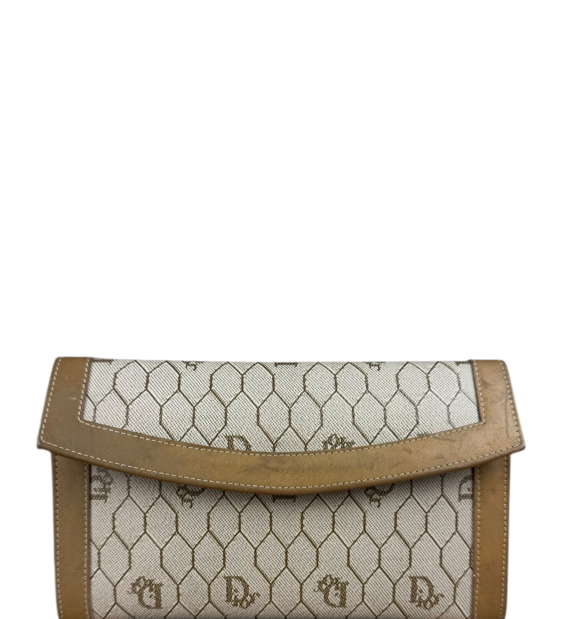Christian Dior Vintage Honeycomb Long Wallet