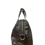 Gucci Vintage Dark Brown Leather Duchessa Boston Handbag