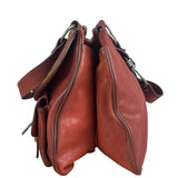 Christian Dior Burgundy Leather Gaucho Saddle Large Shoulder Bag