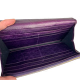 Balenciaga Purple Moto Flap Wallet