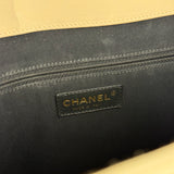 Chanel Ivory Leather Large Jetsetter Boy 2Way Handbag 2011