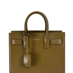 YSL Green Ink Leather King Palm Nano Two-Way Tote