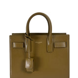 YSL Green Ink Leather King Palm Nano Two-Way Tote