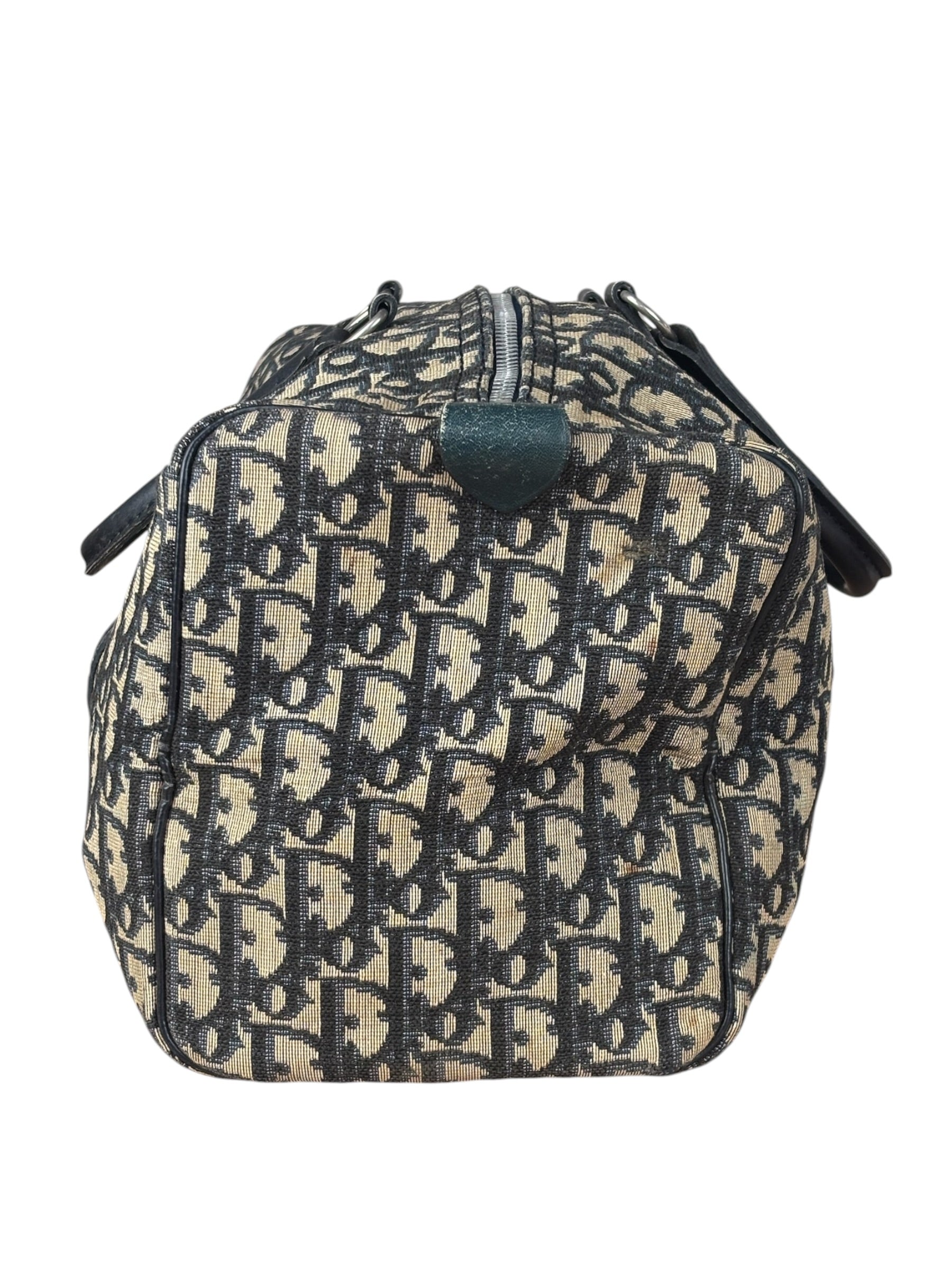 Christian Dior Canvas Monogram Trotter Mini Boston Hand Bag
