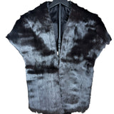 Vintage Black Fur Shawl