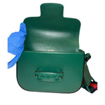 Gucci Green Leather Horsebit Shoulder Bag